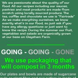 The Deli Truck food and packaging Philosophy