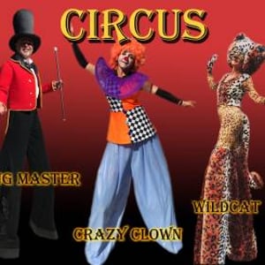 Circus - The Ring Master, Crazy Clown & Wildcat