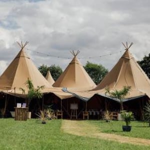 Three giant tipis 1