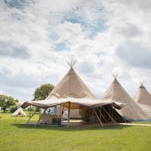 Three giant tipis 2