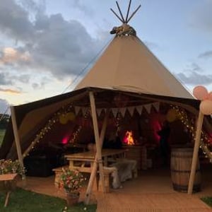 Kung Tipi + Fairy Lights + coloured lighting kit