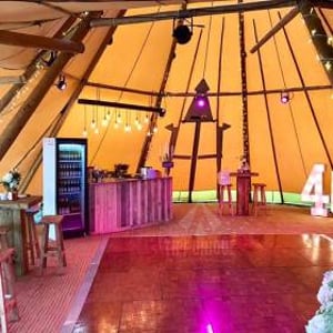 Giant tipi - 40th birthday party