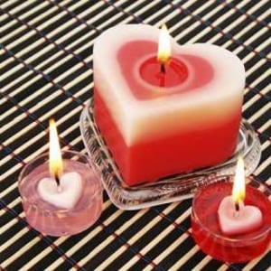 heart candles