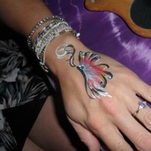 Butterfly hand art