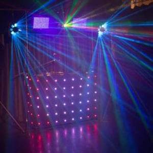 Teen party set up - Ultimate UV Laser Show