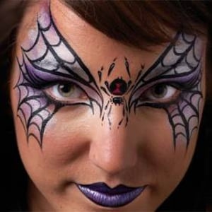Face paint purple witch