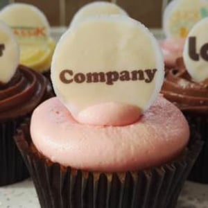 Corporate logo cakes