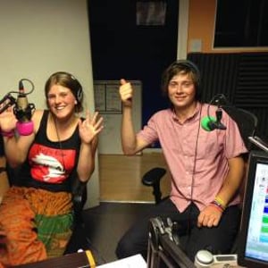 james and erin at radio