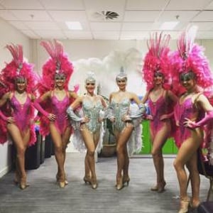 Showgirls on 8 out of 10 cats with Jimmy Carr