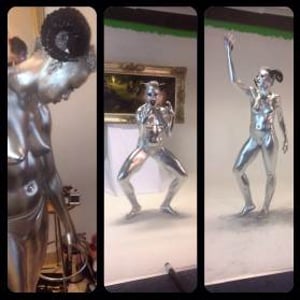 Silver Demon Makeup for Hip Hop Music Video