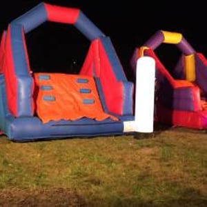 Up & Over Slide at night