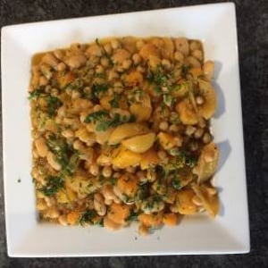 Chickpea, butternut squash, preserved lemon tagine