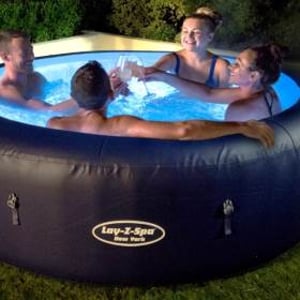 New York:  4-6 adult capacity with built in remote controlled led lights