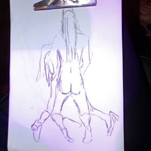 Requested pose - Doggy style with the bride!