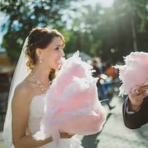 candy floss wedding
