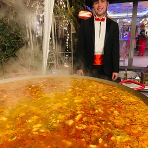 Paella party catering Spanish tapas