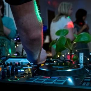 You can even plug one of your channels into a DJ Deck!