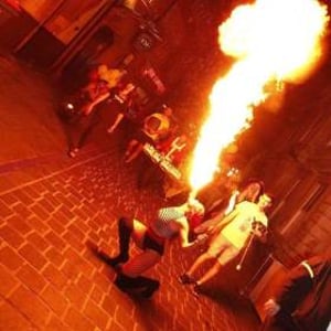 Fire breathing pirate