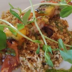 Prawn and Mango Skewer