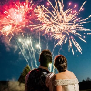 Wedding fireworks…