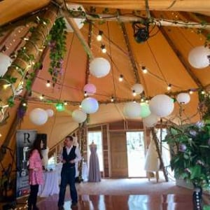 Lanterns and festoo lights