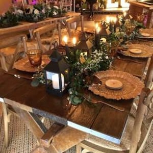 Reclaimed long table