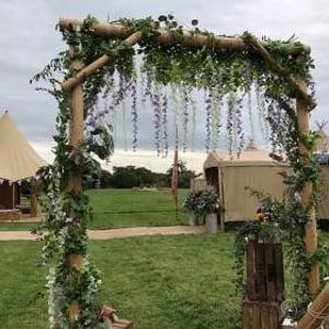 Rustic ceremony arch
