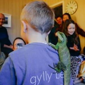 Neptune the water dragon hitching a ride!