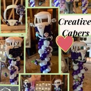 Camper Collage 2019 - Columns and Hoop photo op frame