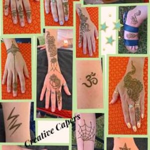 A selection of Henna designs from an event 