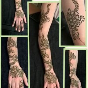 Individual appointment arm design - Natural Henna