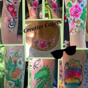 arm, ankle decolletage Painting summer 2019 for those who don't fancy Face painting :-)