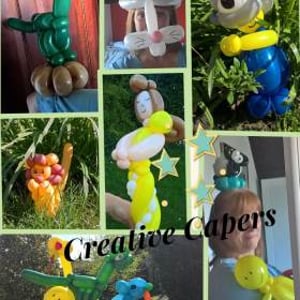 Balloon linework collage