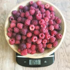 Raspberries from the garden  