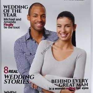 Wedding Magazine overlay - put your guests on the front page