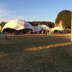 Boomtown in the evening