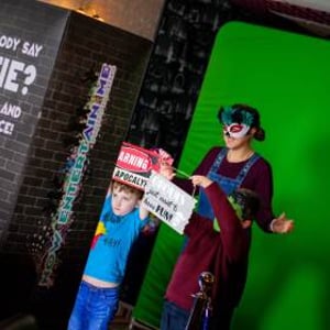 The magic of Green screen at the photobooth