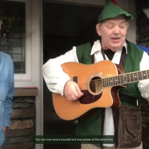 Doorstep singing telegram