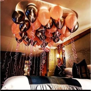 Helium ceiling balloons