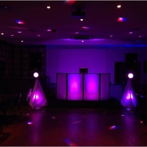Specific Colour Lit Booth inc Mirror Balls