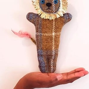 Harris Tweed lion Teddy 