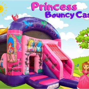 Princess Bouncy Castle with Slide 20ft x 14ft