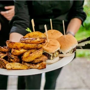 EpiCatering Plattered Burgers, Chicken and Wedges-2