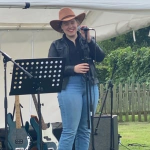 Liberty singing live