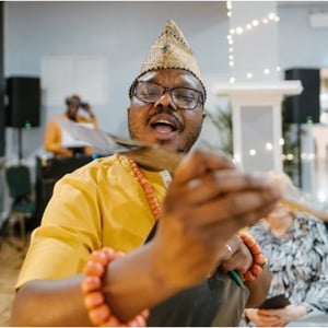 Joe in action in Sheffield