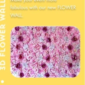 Flower Wall Backdrop