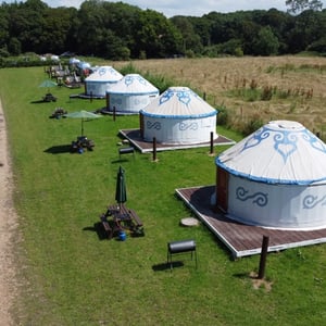 Plush Tenst Glamping Field Yurts