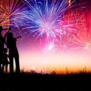 Fiery Burst of Colors - Spectacular Fireworks Show!