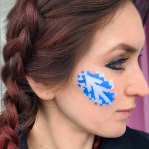 Custom logo stencil for festival