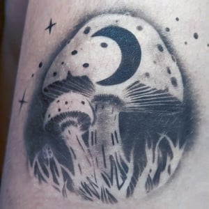 mushroom tattoo